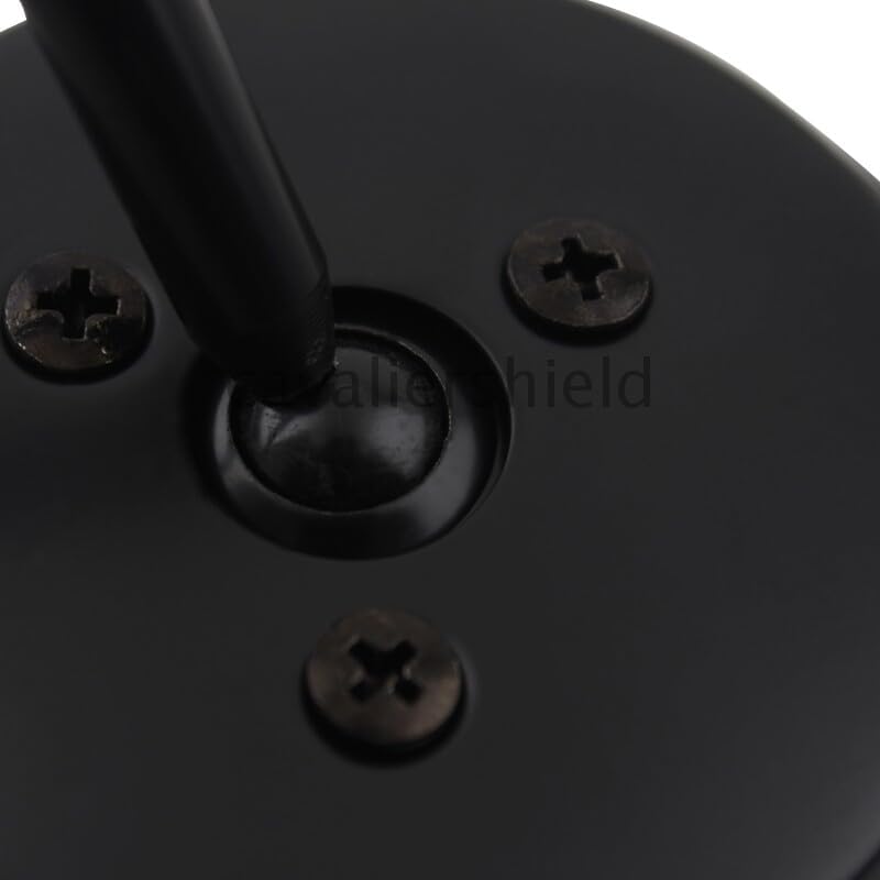 ya 13 9.15 baidi Motorcycle Black Rearview Round Mirrors 25mm Adapter Clamp for Harley Cafe Racer