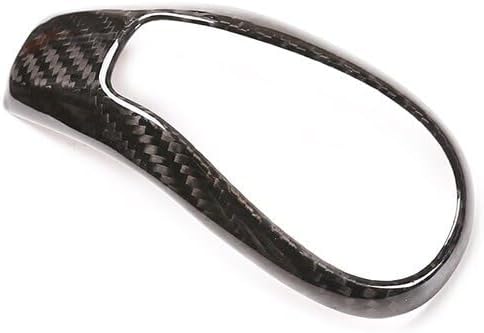 ya 4 8.14 for Volvo XC60 S60 V60 V40 S80 13-19 Real Carbon Fiber Gear Shift Knob Cover