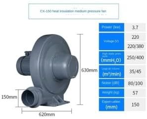 ya 28 10.13 baidi Medium Pressure Fan Vacuum Blowing Blower Stainless Steel Air Pump Equipment-6