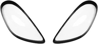 ya 11 9.14 zhengce 2x Front Headlight Lens Cover shade Cap for Porsche Boxster Cayfor MAN 981