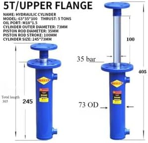 ya 28 10.13 baidi Double Hydraulic Cylinder 5T Upper Flange Single Cylinder Lift Hydraulic Top