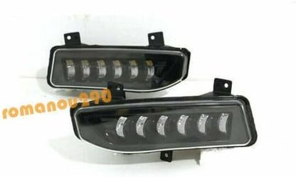 ya 9 10.24 LED Daytime Running Lights Turn Signals Fog Lights for Nissan Rogue 2017-2020-