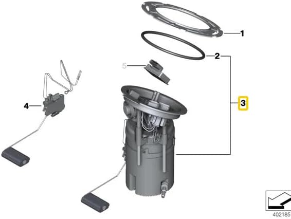 ya 4 8.10 1 pc Fuel Pump Module Assembly Fit for BMW X3 X4 16117314806