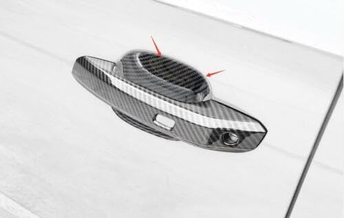ya 2 8.15 for Audi Q5 2018-2021 ABS Carbon Fiber Car Exterior Door Cover Trim 