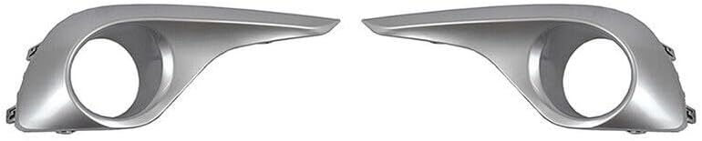 ya 2 8.15 A pair of silver front bumper fog light cover grilles suitable for Toyota Highlander 2012-2014