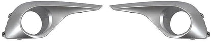 ya 2 8.15 A pair of silver front bumper fog light cover grilles suitable for Toyota Highlander 2012-2014