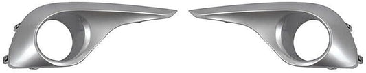 ya 2 8.15 A pair of silver front bumper fog light cover grilles suitable for Toyota Highlander 2012-2014