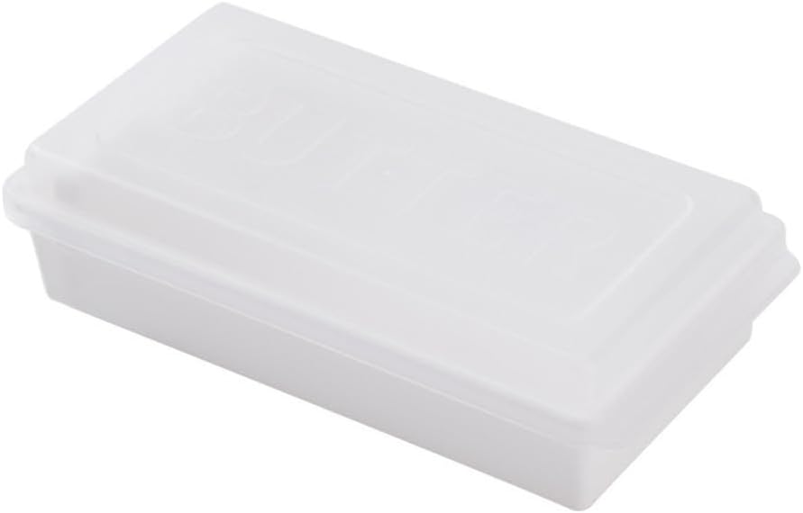ya 14 9.20 baidi Hygienic Butter Cutting Box Cheese Stora Box With Lid Butter Dish With Slicer-1
