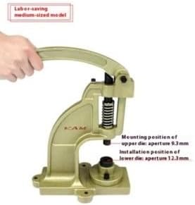ya 28 10.13 baidi 1PC Eyelet Setter Hand Press Machine Manual Rivet Setter Metal Studs Setter-4-1