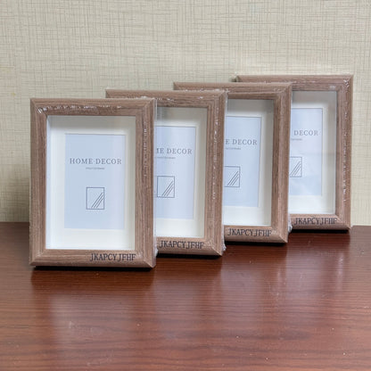 JKAPCYJFHF Three-dimensional wall-mounted photo frame wooden A5 with cardboard picture frame 1pcs