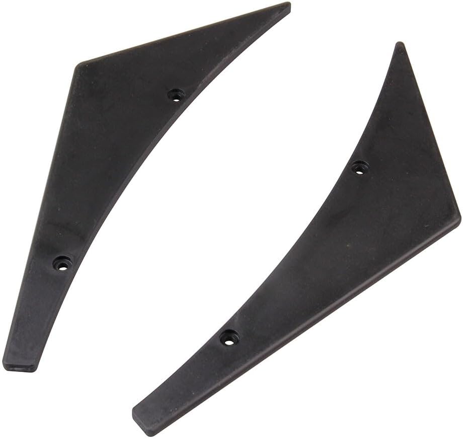 ya 2 8.15 4pcs Black Pattern Car Bumper Fin Canard Splitter Diffuser Valence Spoiler Lip
