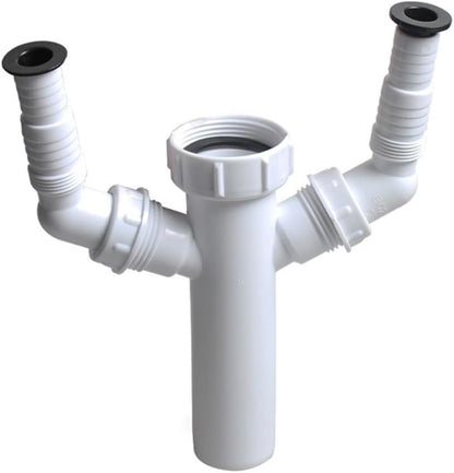 ya 28 10.13 baidi Sink Waste Trap 112 Inlet Double Outlet for Washing Machine Fit