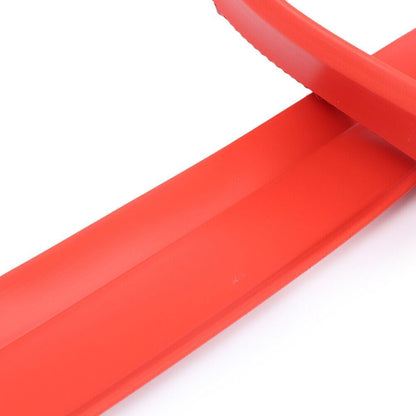 ya 4 8.24 baidi 1x Red Lower Lip Protective Strip/Auto Bumper Skirts Rubber Anti-Scratch 2.5M