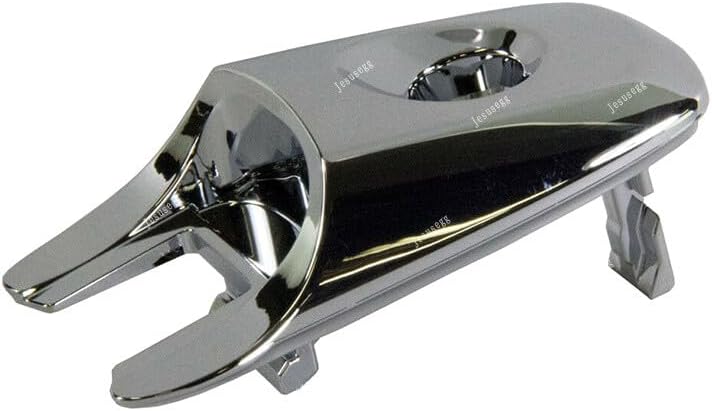 ya 9 10.24 Front Left Chrome Exterior Door Handle Lock Cylinder Cap for Ford Explorer Edge