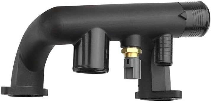 ya 11 9.14 baidi96JV8A504BD Thermostat Cover Outlet Pipe w/Sensor for Jaguar Vanden Plas XJ8 XK8