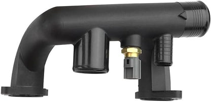 ya 11 9.14 baidi96JV8A504BD Thermostat Cover Outlet Pipe w/Sensor for Jaguar Vanden Plas XJ8 XK8