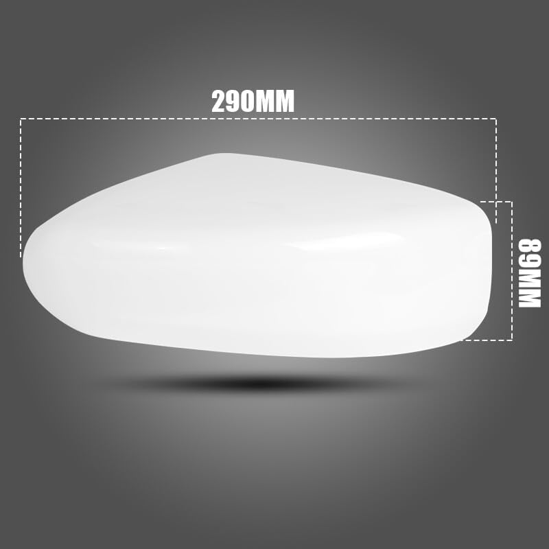 ya 11 9.14 baidiLEFT DRIVER SIDE Mirror Cap Cover White Fit for Nissan for Altima Sedan 2013-2018