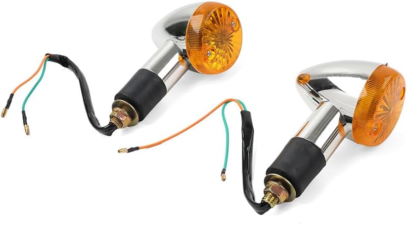ya 10 9.16 zhengce 2x Amber Turn Signal Lights 10mm for Suzuki Boulevard C109R C50 C90 S 40