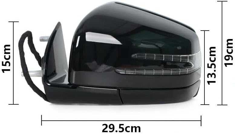 ya 11 9.14 baidi1 Pair Rear View Side Mirror Assembly for Mercedes-Benz W164 X164 ML GL 2005-11