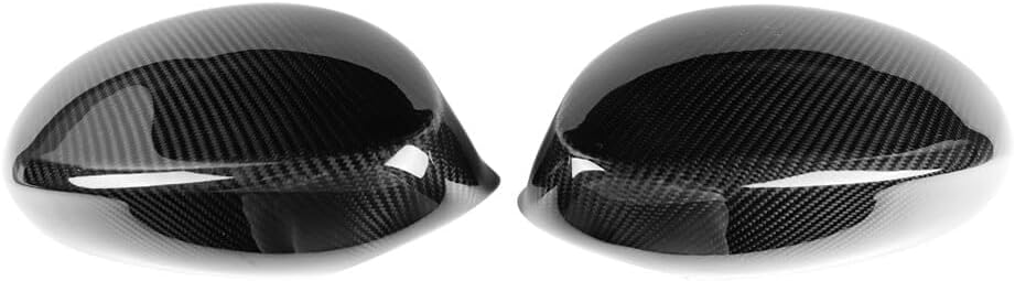 ya 11 9.14 baidiReal Carbon Fiber Add-On Side Mirror Cover Caps Fit 2007-09 for BMW E92 E93