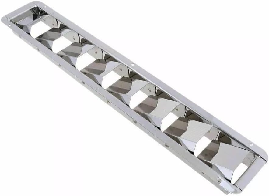 ya 26 10.21 baidi Boat Stainless Steel Louver Air Vent 427mm Marine 8 Slots Ventilation New
