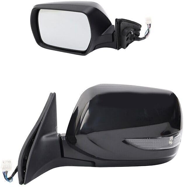 ya 11 9.14 baidiLeft Door Wing Rear View Mirror Assy 9PINS Black for Subaru Legacy 2010-2012