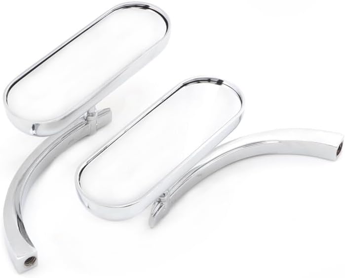 ya 2 8.15 Chrome for Mini Oval Rearview Side Mirror for Kawasaki Vulcan 500/750/800/900/1500