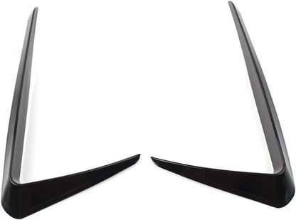 ya 13 9.15 baidi Front Bumper Fog Light Lamp Cover Trim for VW for Golf 7 2013-2016 Glossy Black