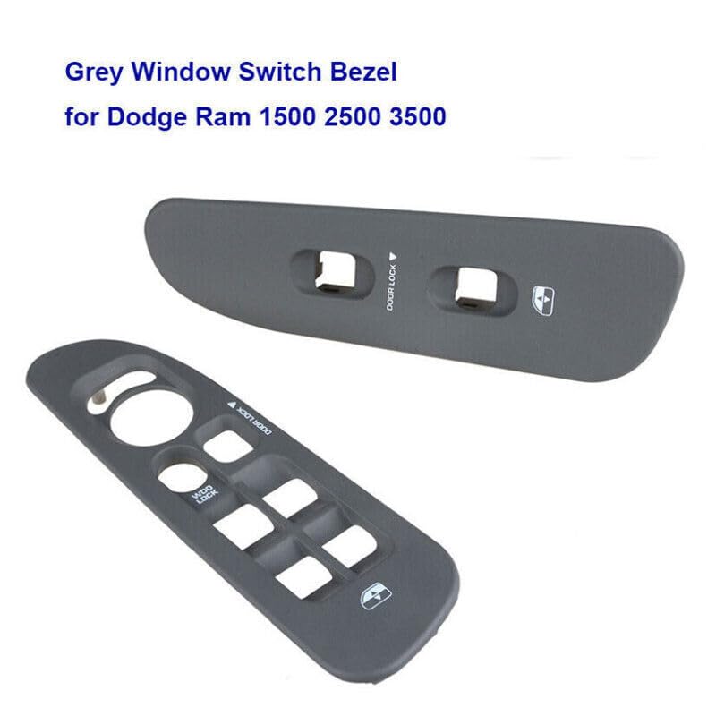 ya 8 8.24 baidi Applicable to 02-10 for Dodge for Ram 1500 2500 3500 Door and Window Switch Baffle Main Protective Cover Gray JK