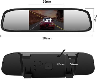 ya 5 8.24 baidi 4.3 TFT LCD Monitor Car Rear View System Backup Reverse Camera Night