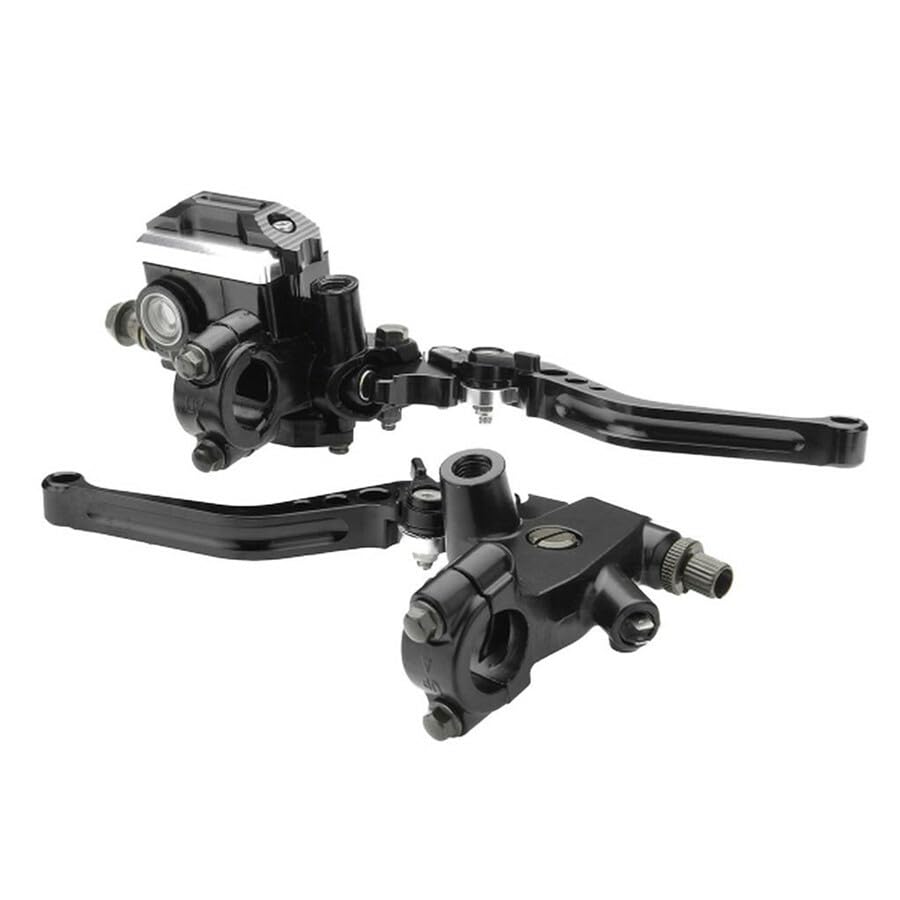 ya 9 10.24 7/8 Motorcycle Front Brake Clutch Levers Master Cylinder Reservoir Lever 2