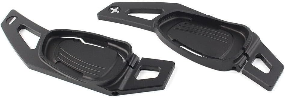 ya 4 8.8.2 2 x Steering Wheel Shift Paddle Shifter Trim Cover for Audi A5/S5/SA5 RS3 Black