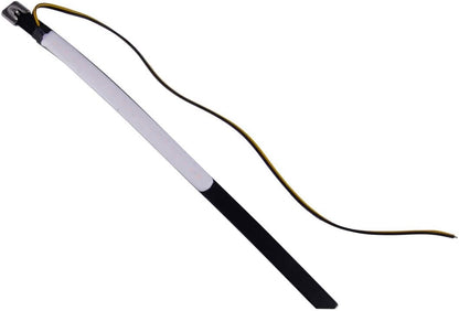 ya 4 8.14 Amber + White Dual Color Motorcycle Fork Turn Signal + DRL Light LED Bar 2xkt #