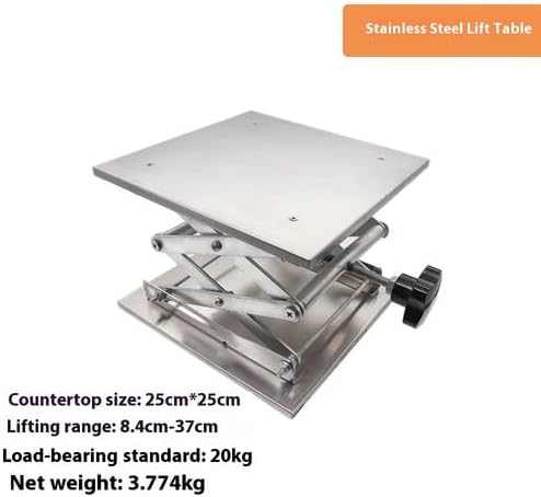 ya 28 10.13 baidi Stainless Steel Aluminum Oxide Lift Table Leveler Small Manual Platform Lifter-5