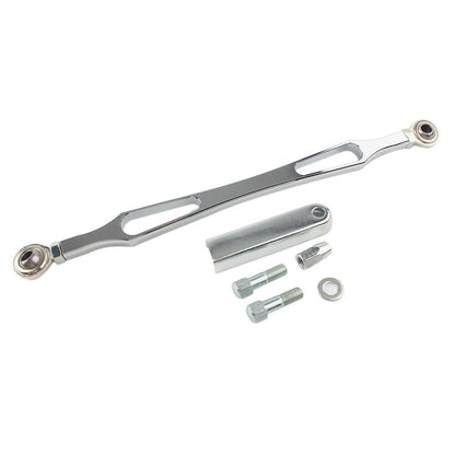 ya 9 10.24 CNC Gear Shift Linkage Shifter Link Chrome Fit Harley Touring Softail Dyna
