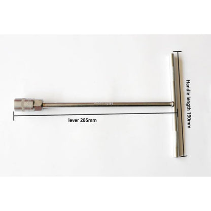 ya 6 8.24 baidi 1-Pack 11mm Metric T-Handle 45# Steel Socket Wrench Tool for Cars and Motorcycles 