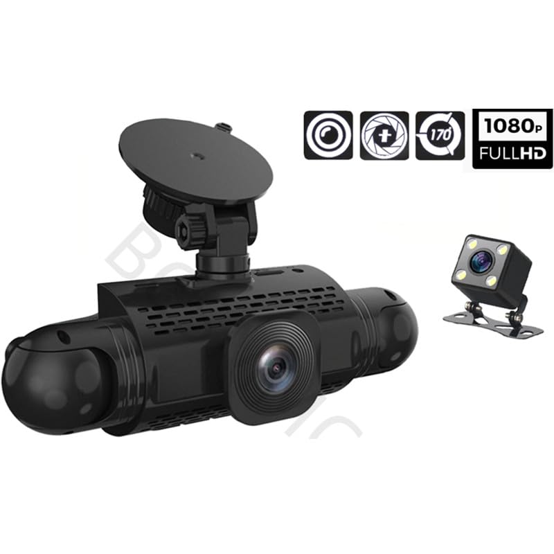 ya 6 8.24 baidi 4 Channel Camera Car DVR Dash Cam Video Recorder G-Sensor Night Vision