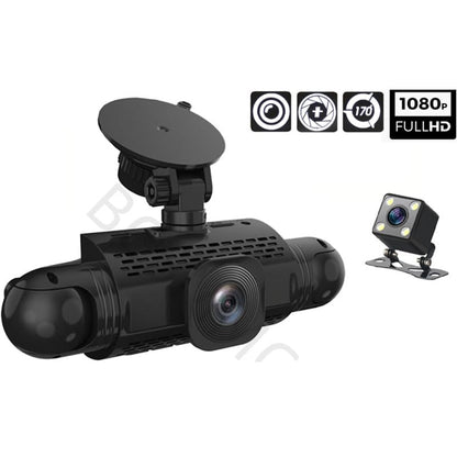 ya 6 8.24 baidi 4 Channel Camera Car DVR Dash Cam Video Recorder G-Sensor Night Vision
