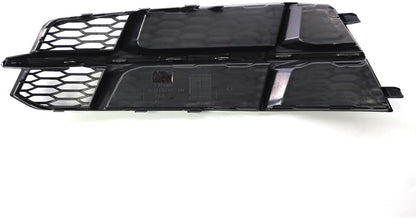 ya 14 9.20 zhengce for Audi A6 C7 2014-2018 Black Chrome Front Bumper Lower Side Grille-1