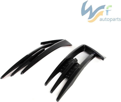 ya 2 8.15 Carbon Fiber Surface L&R Fog lamp Decorative Grille Anti-Collision Grille Suitable for VW for Golf 15-17