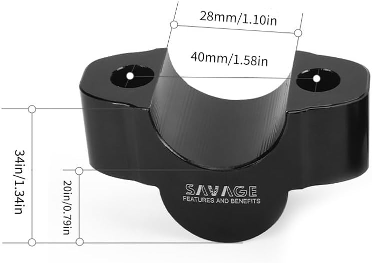 ya 13 9.15 baidi 28mm 1-1/8 Handlebar Riser Adapter Clamp Holder for Yamaha MT-07 /Y-AMT 2025