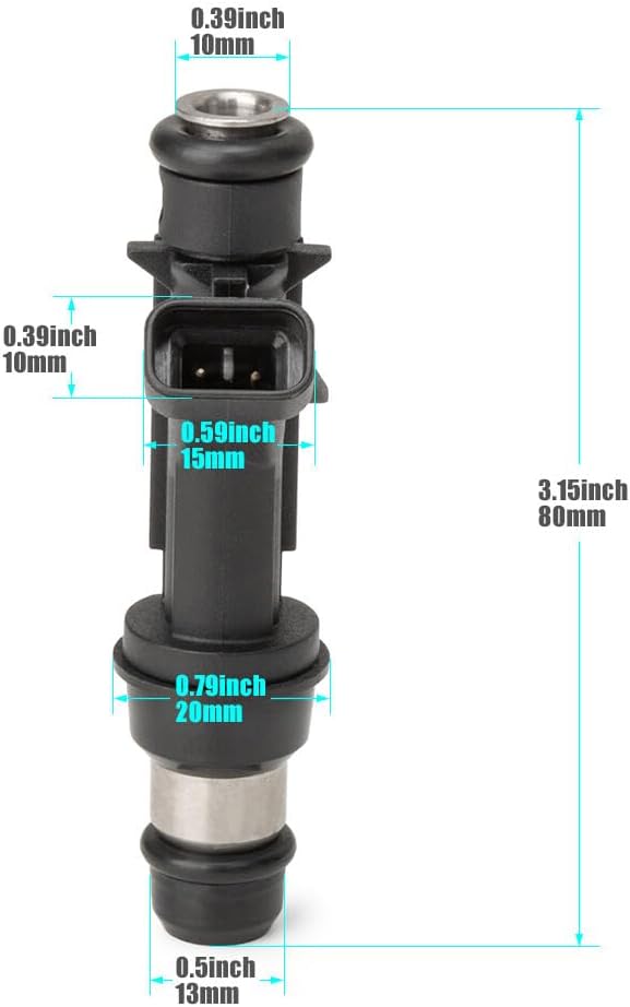 ya 10 9.16 baidi 6-piece fuel injector kit for Chevrolet Impala Venture for Buick Century 3.4L 25323971-