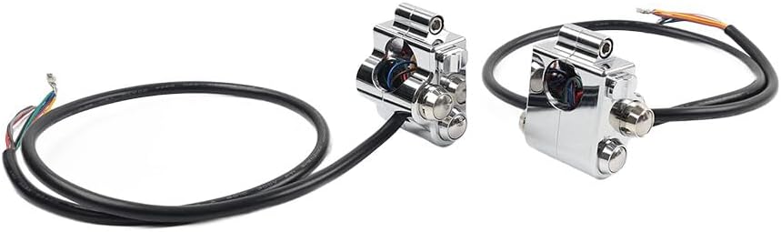 ya 4 8.14 Motorycle CNC 1 25mm Handlebar Switch Controls Housing for Harley Universal