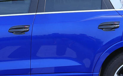 ya 5 8.10 for Audi Q3 2019-2020 2021 Carbon Fiber Style Outside Door Handle Cover Trim 8X