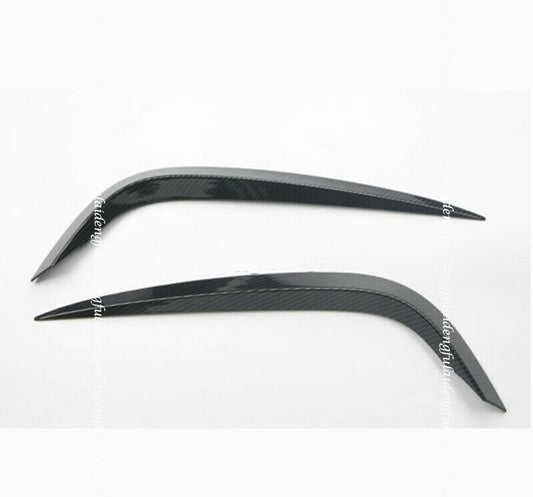 ya 6 8.14 Suitable for Mazda 3 Axela 2019-2023 Carbon Fiber Front Bumper Fog lampshade Decoration