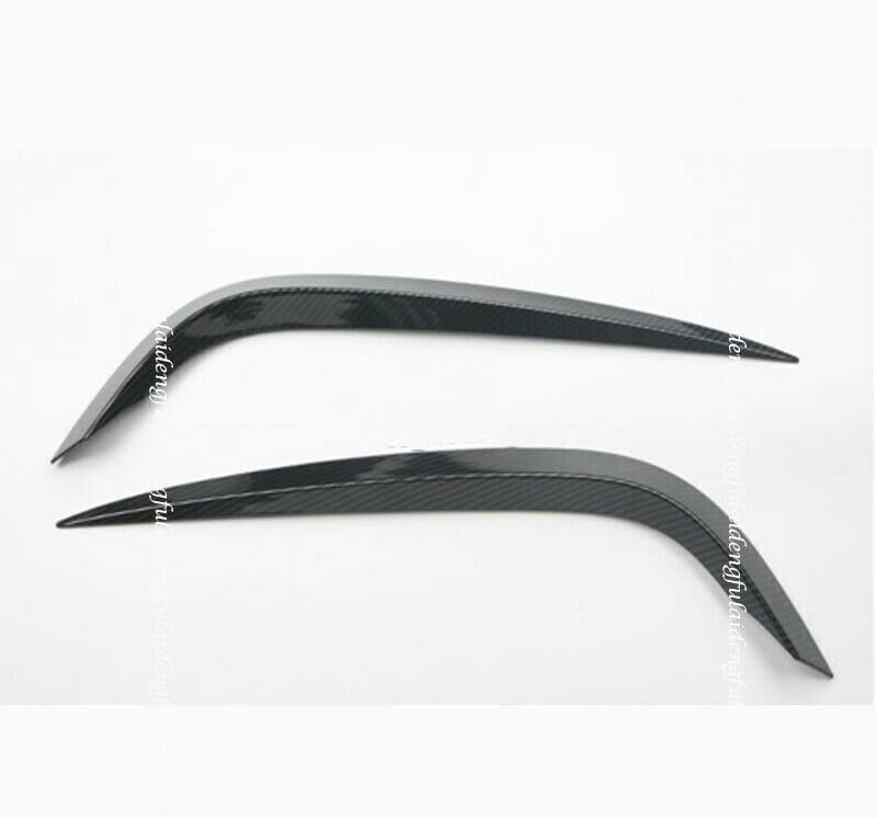 ya 6 8.24 baidi Suitable for Mazda 3 Axela 2019-2023 Carbon Fiber Front Bumper Fog lampshade Decoration