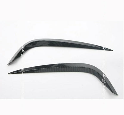 ya 6 8.24 baidi Suitable for Mazda 3 Axela 2019-2023 Carbon Fiber Front Bumper Fog lampshade Decoration