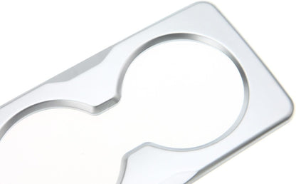 ya 9 10.24 for Jeep Gladiator JT Rear Armrest Water Cup Holder Panel Cover Trim Silver