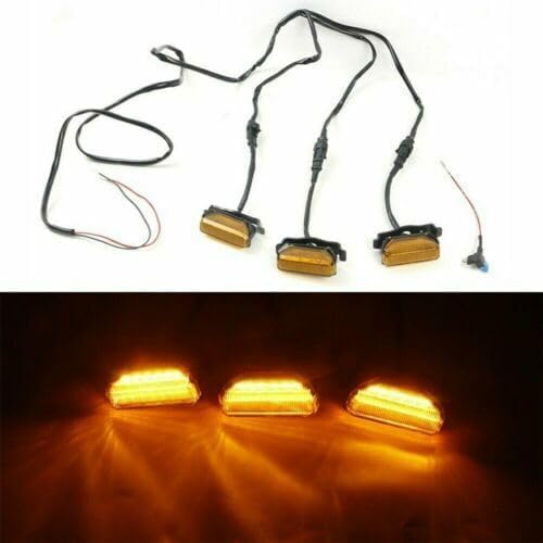 ya 4 8.10 Offroad Car LED Yellow Grille Lights Lamps Kit for Toyota TUNDRA 2020 2021