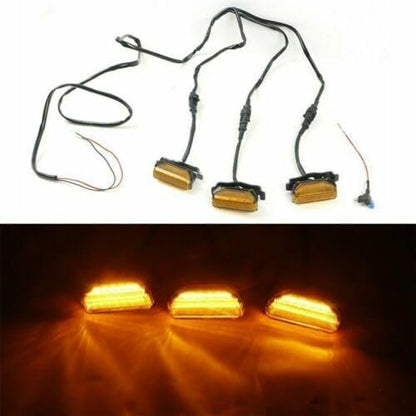 ya 4 8.10 Offroad Car LED Yellow Grille Lights Lamps Kit for Toyota TUNDRA 2020 2021
